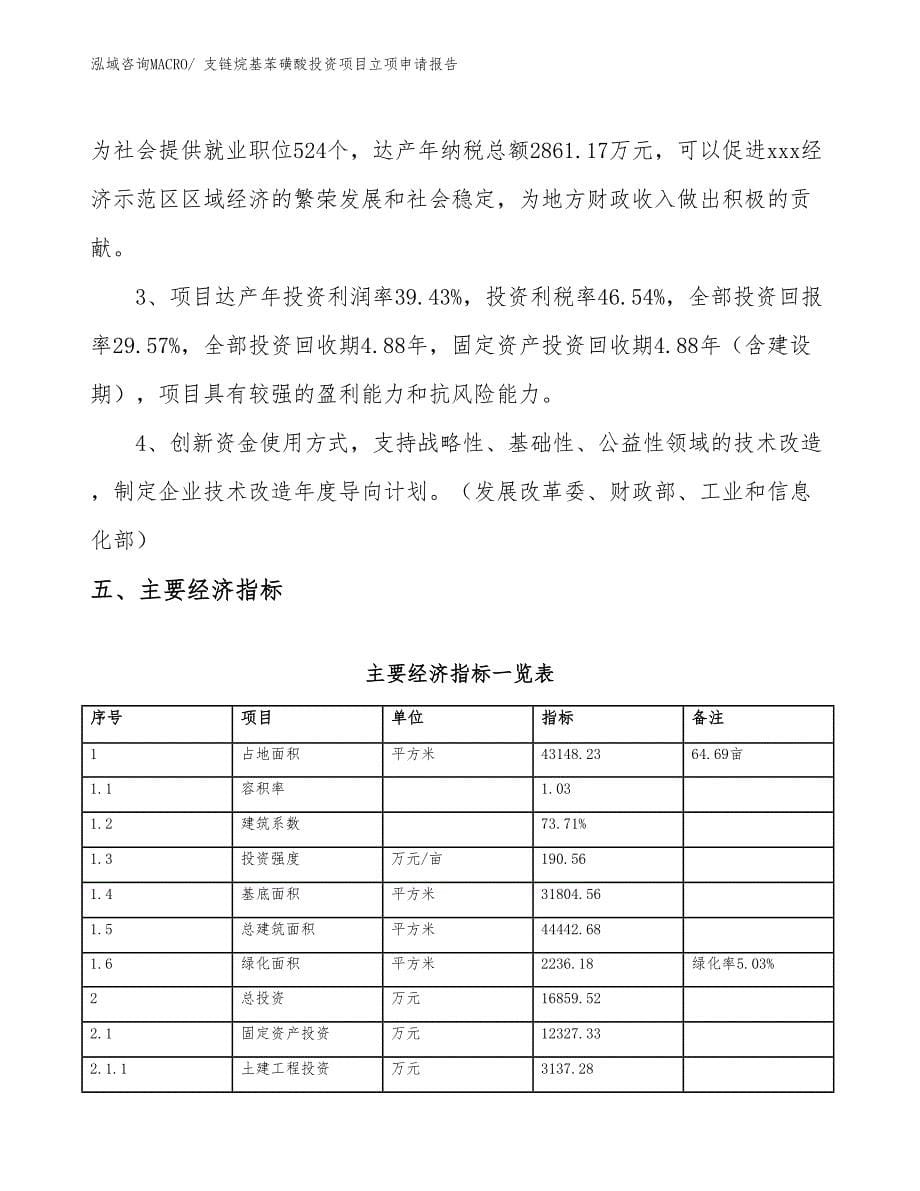 支链烷基苯磺酸投资项目立项申请报告_第5页