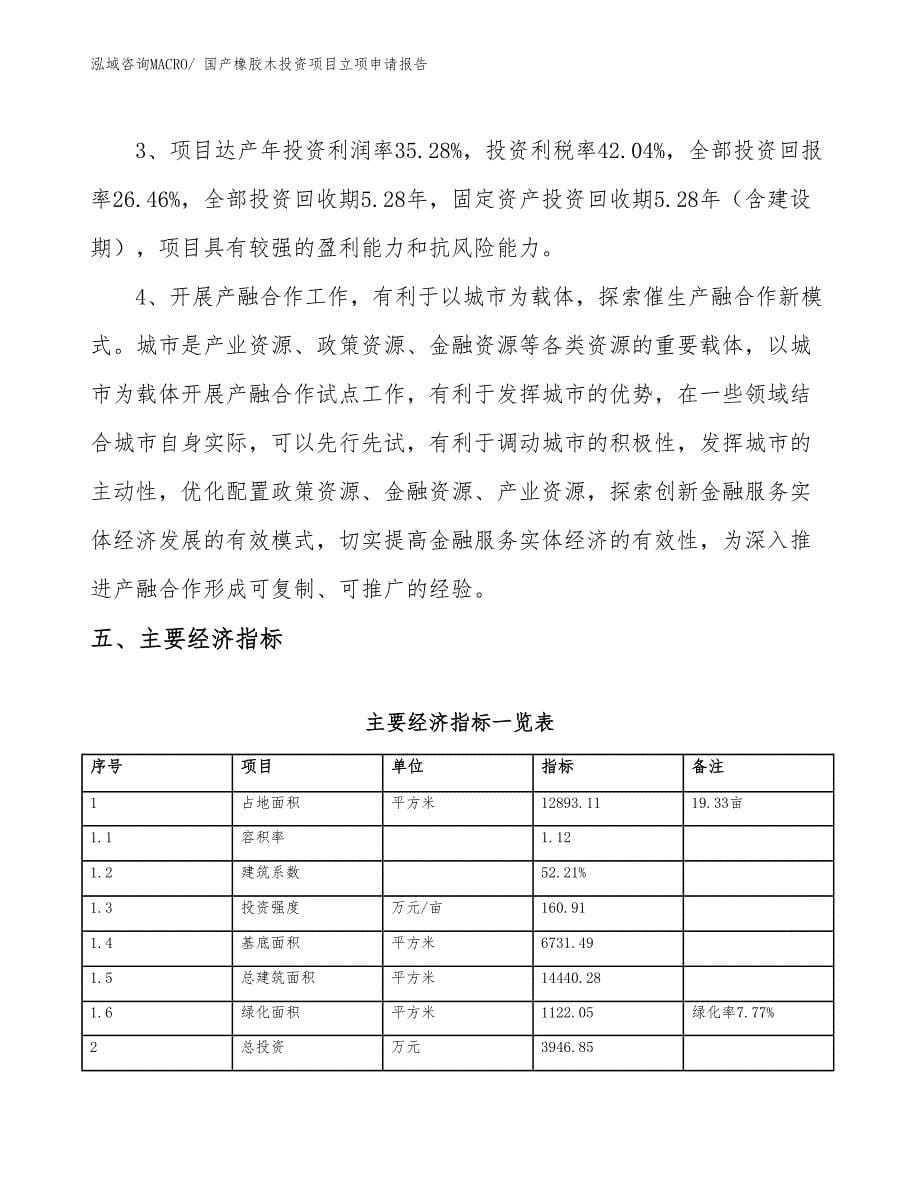 国产橡胶木投资项目立项申请报告_第5页