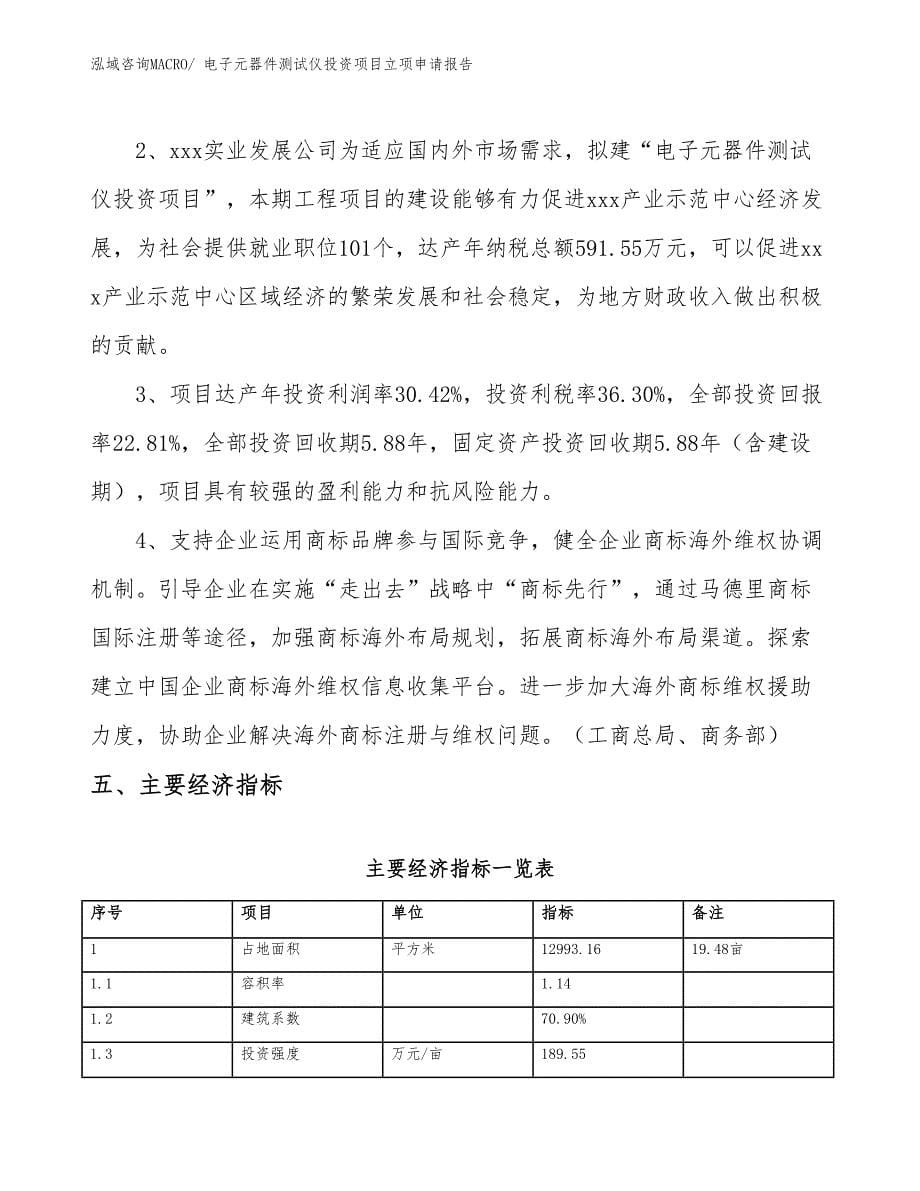 电子元器件测试仪投资项目立项申请报告 (1)_第5页