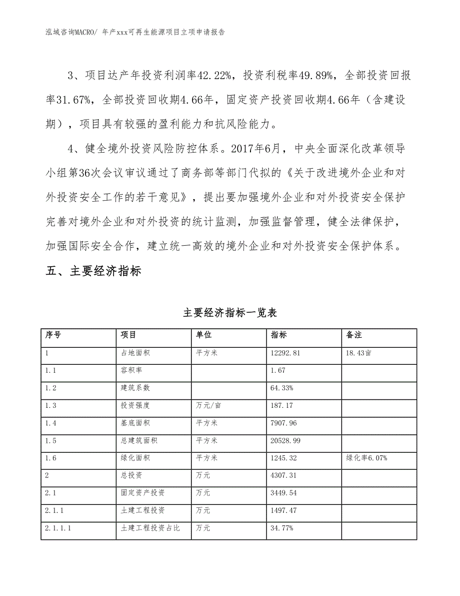 年产xxx可再生能源项目立项申请报告_第5页