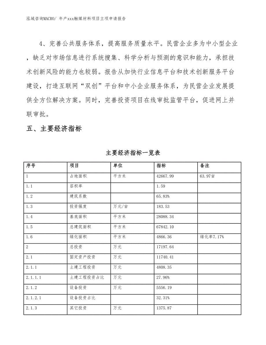 年产xxx触媒材料项目立项申请报告_第5页