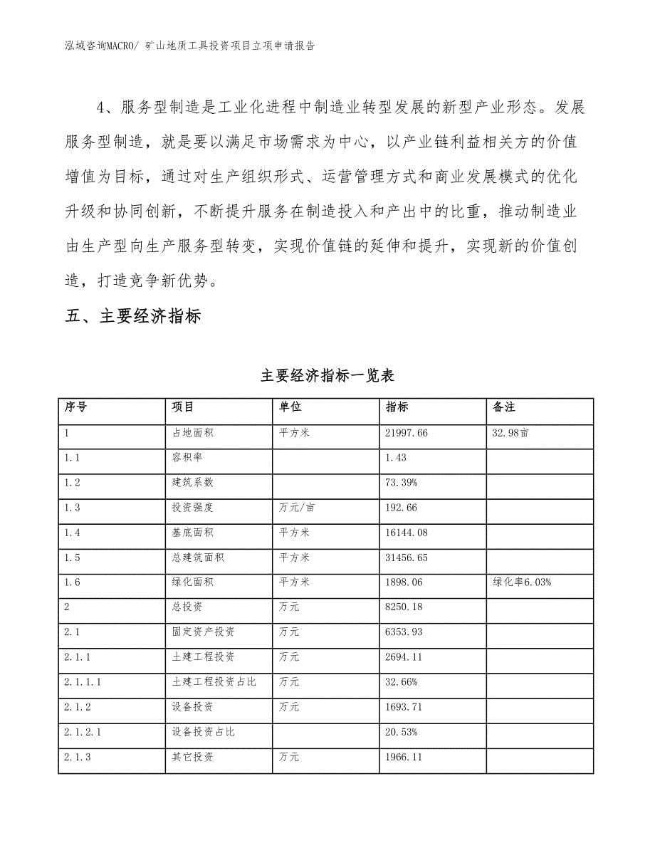 矿山地质工具投资项目立项申请报告 (1)_第5页