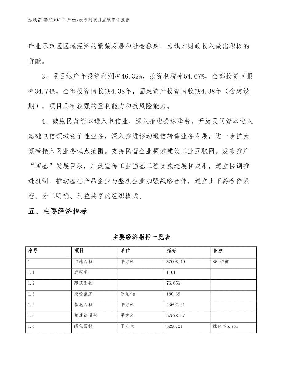 年产xxx浸渗剂项目立项申请报告_第5页