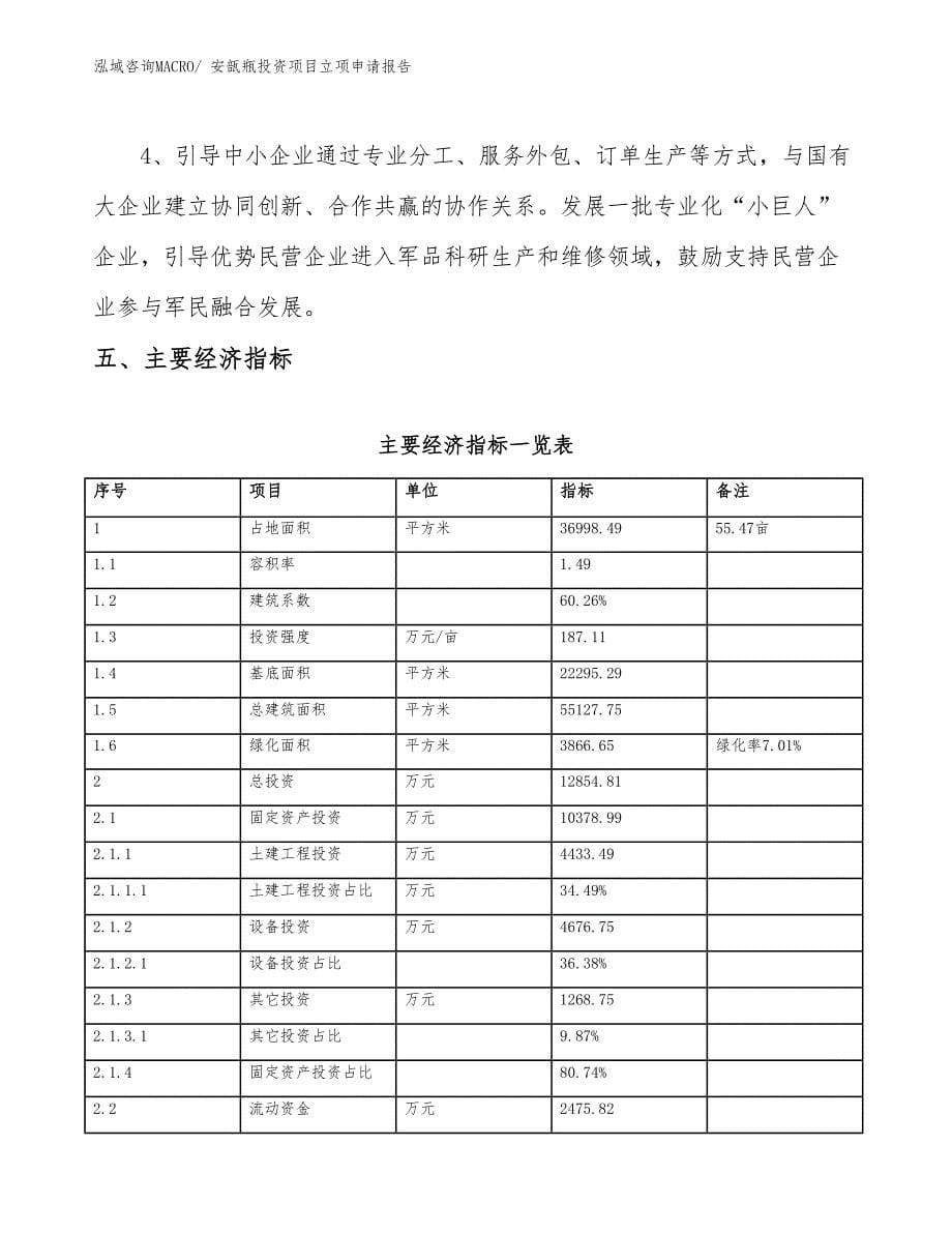 安瓿瓶投资项目立项申请报告_第5页