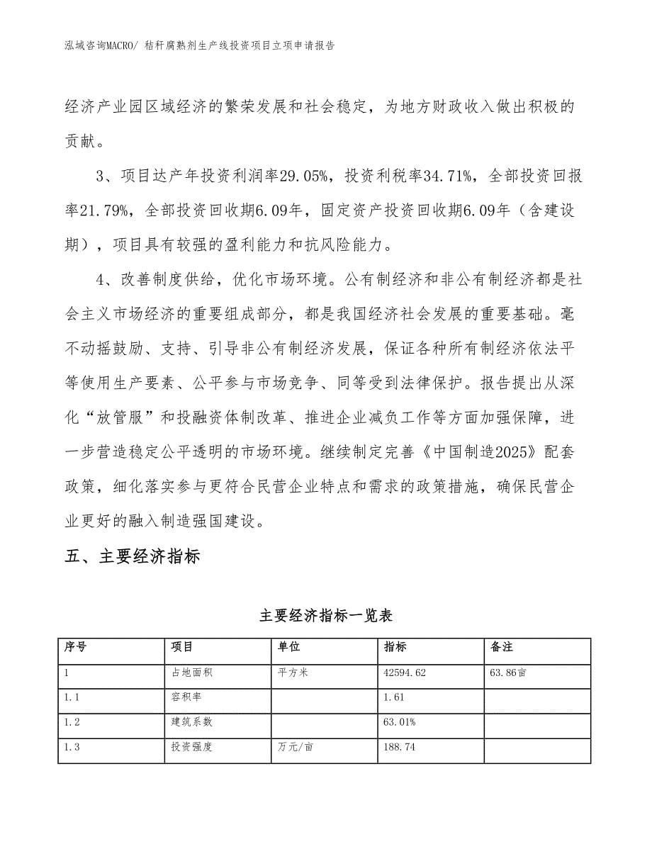 秸秆腐熟剂生产线投资项目立项申请报告_第5页