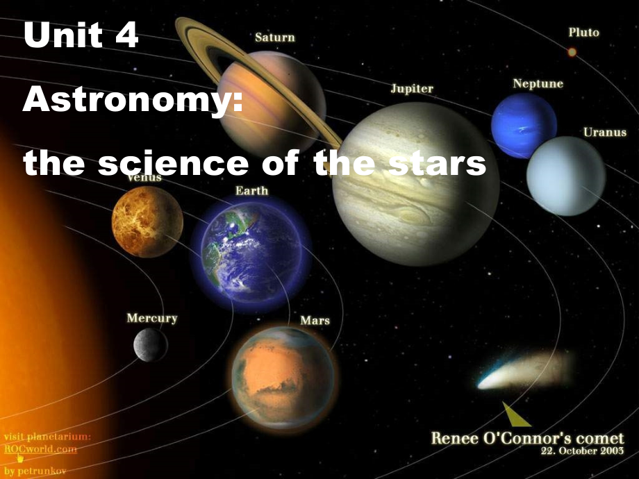 人教版必修三unit 4《astronomy the science of the stars》ppt课件1_第1页