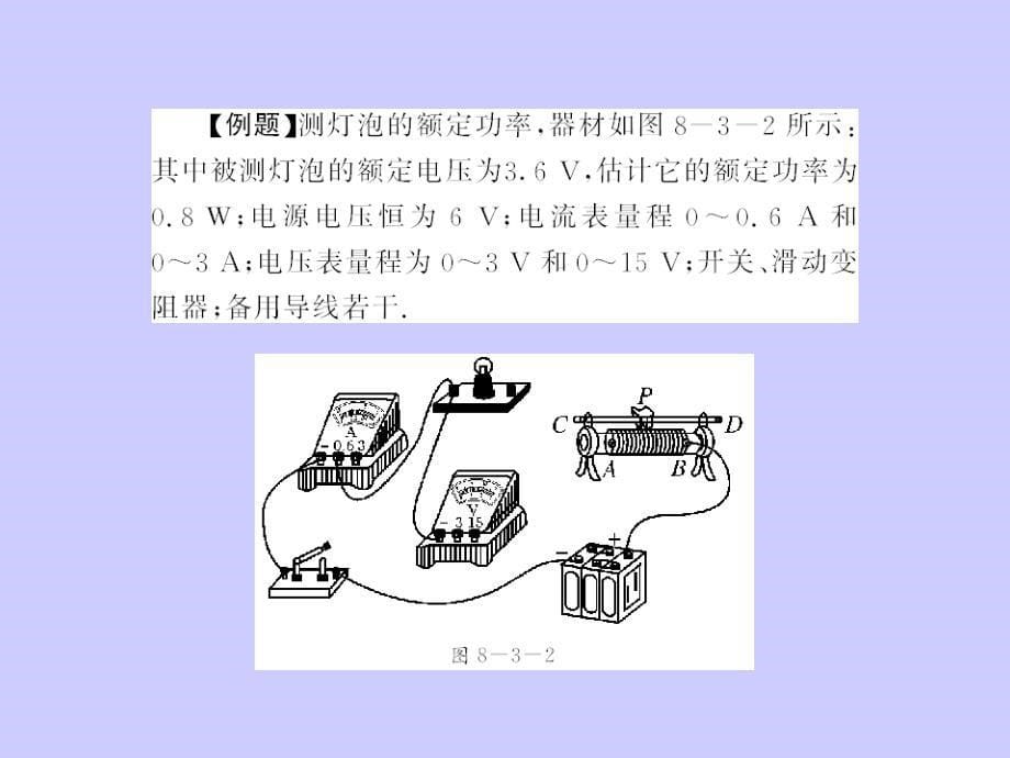 《随堂优化训练》2011年八年级物理下册第八章三、测量小灯泡的电功率课件人教新课标版_第5页