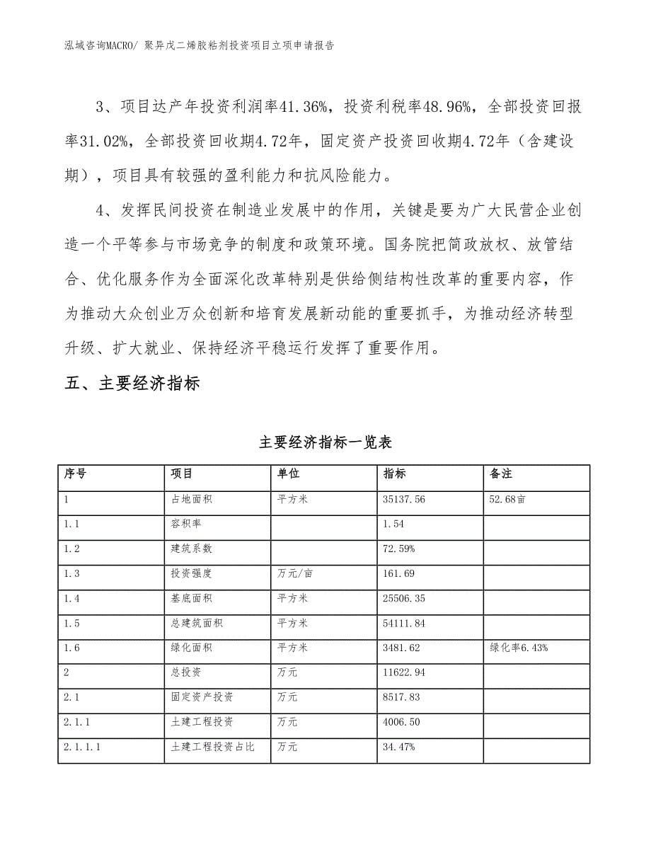 聚异戊二烯胶粘剂投资项目立项申请报告_第5页