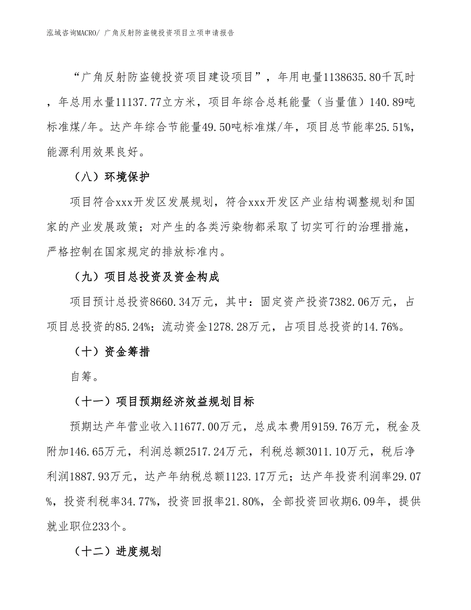 广角反射防盗镜投资项目立项申请报告 (1)_第3页