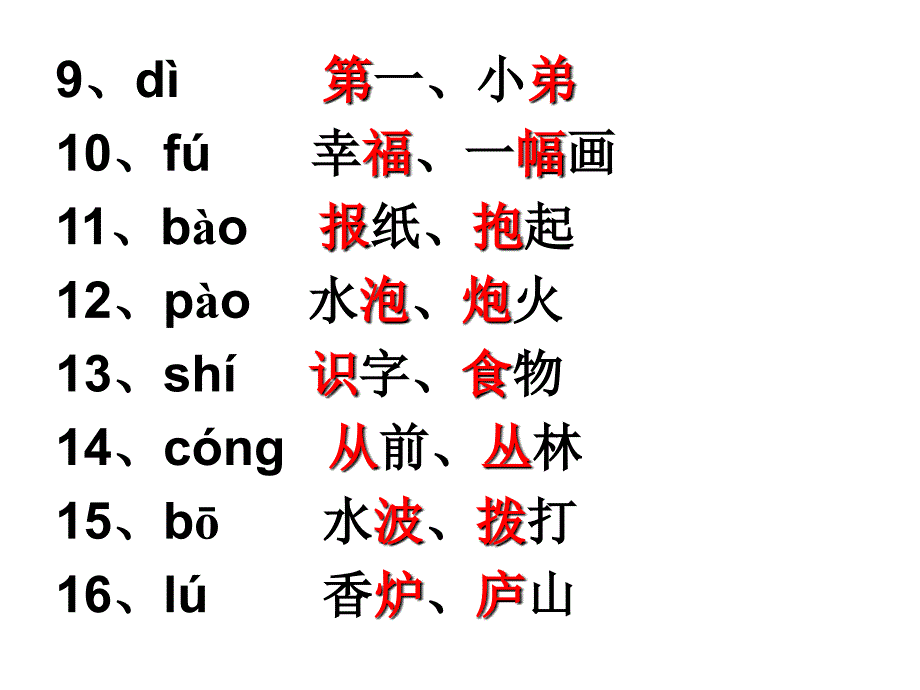 部编二上语文期末同音字、加偏旁练习_第2页