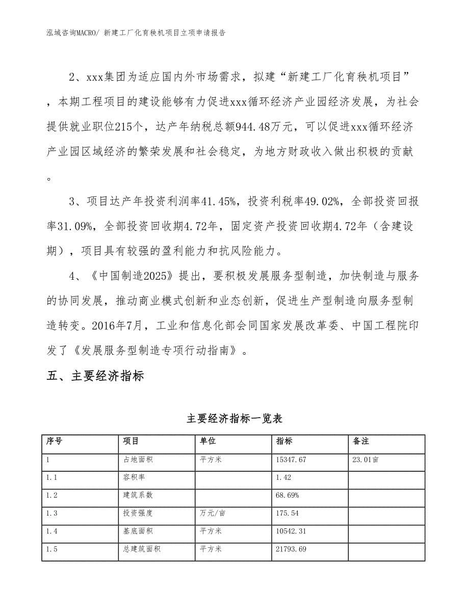 新建工厂化育秧机项目立项申请报告_第5页