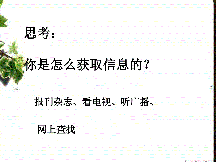 教科版必修1《网上搜索》ppt课件1_第2页