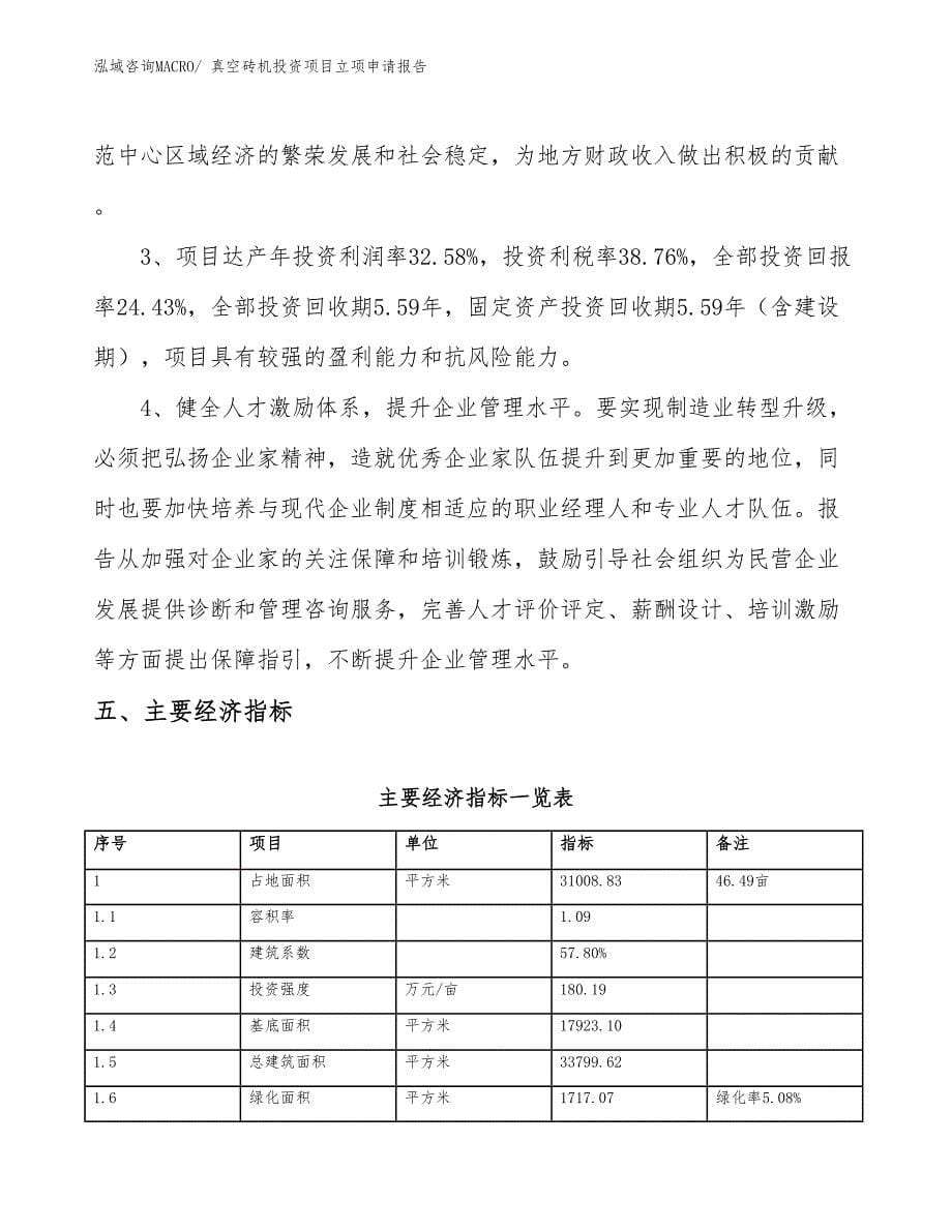 真空砖机投资项目立项申请报告_第5页