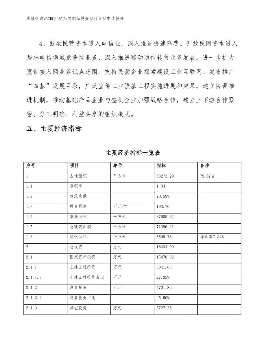 矿烛芯制品投资项目立项申请报告_第5页