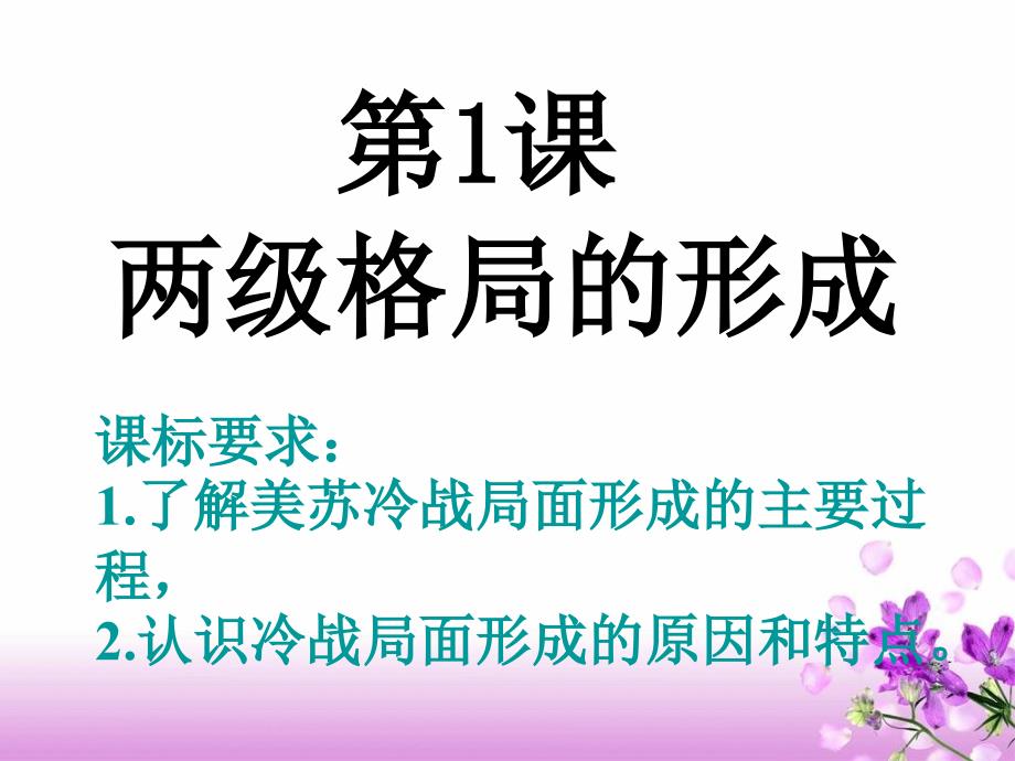 历史：4.1《两极格局的形成》课件(新人教版选修3)_第4页