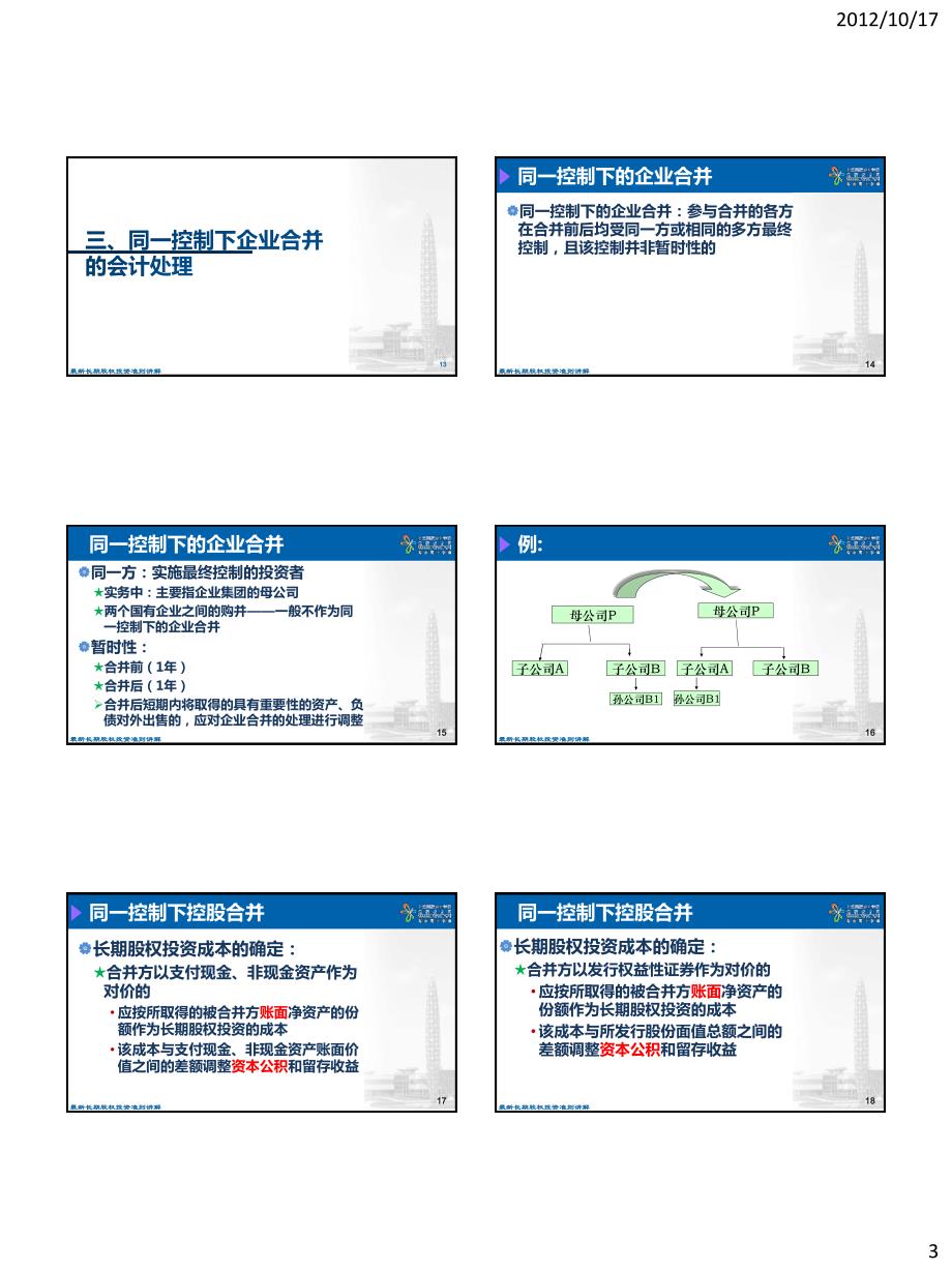 最新长期股权投资准则讲解-讲义_第3页