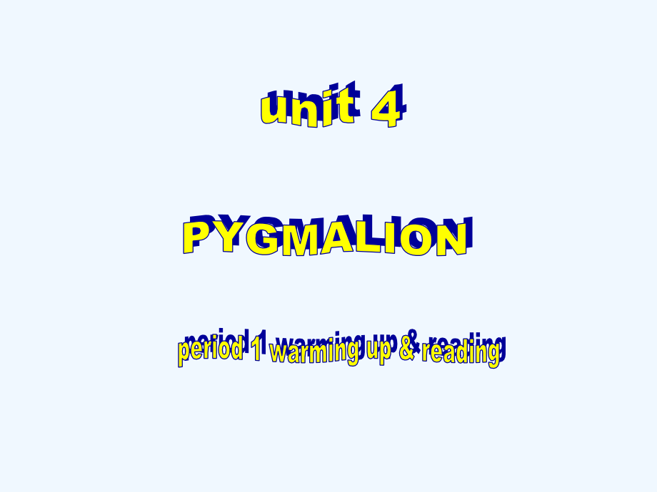 新人教版英语高二下module 8《unit 4 pygmalion》ppt课件之四_第1页