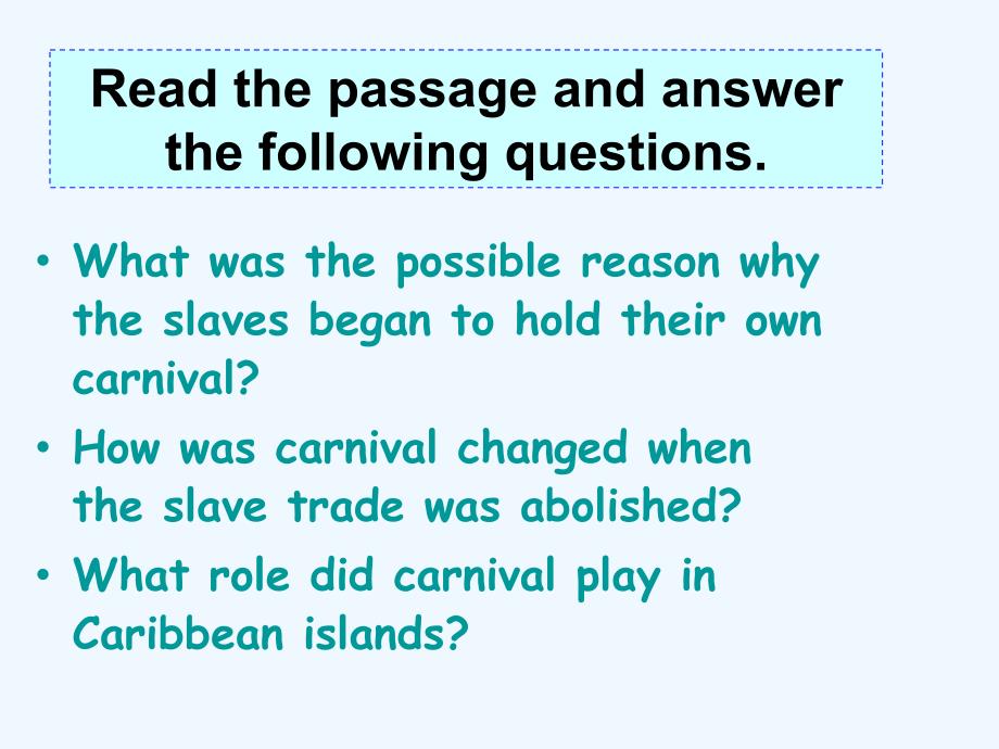 外研版高中英语必修5 module 4《carnival》ppt课件1_第3页