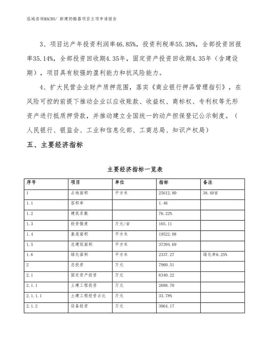 新建奶酪器项目立项申请报告_第5页