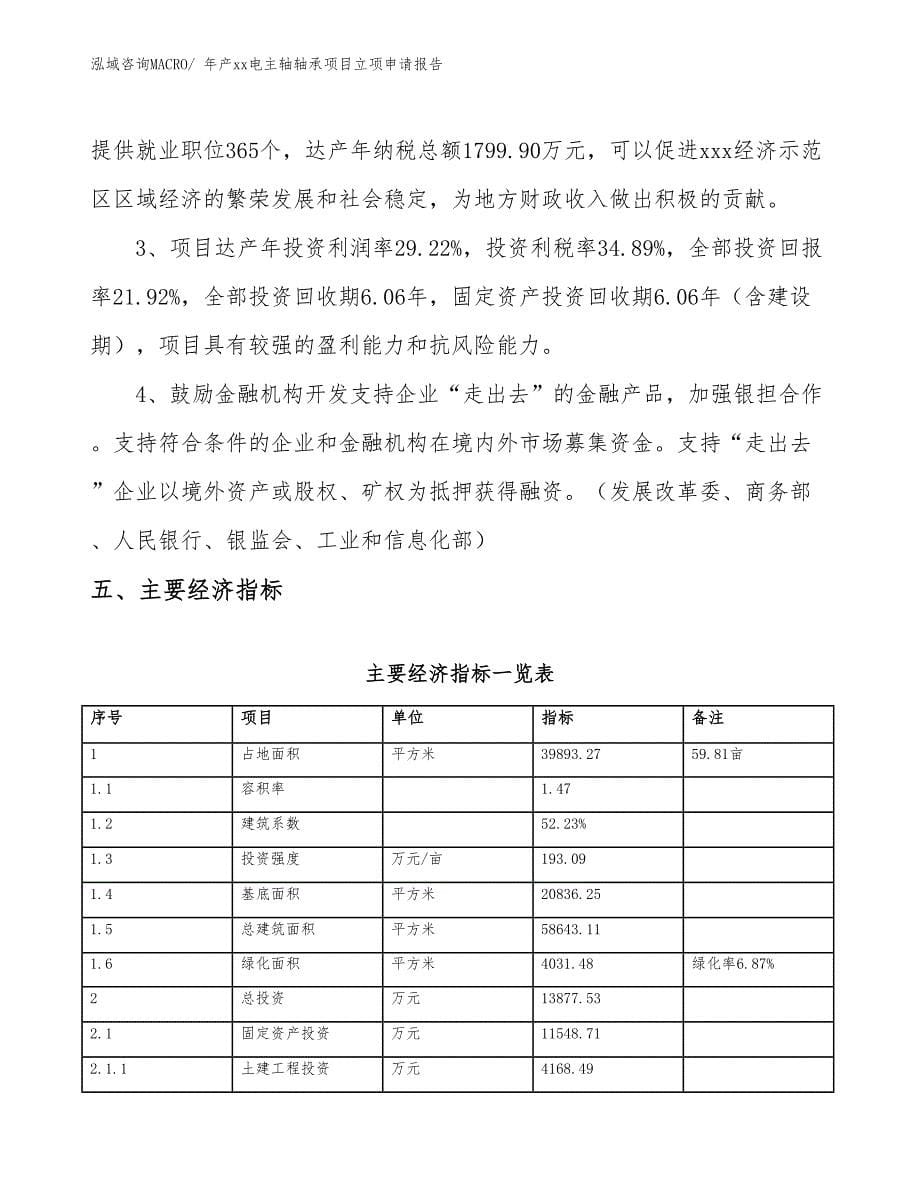 年产xx电主轴轴承项目立项申请报告_第5页