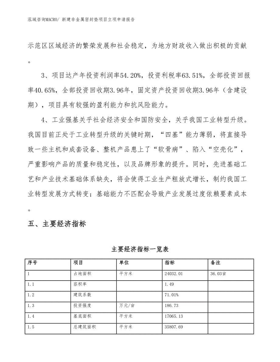 新建非金属密封垫项目立项申请报告_第5页