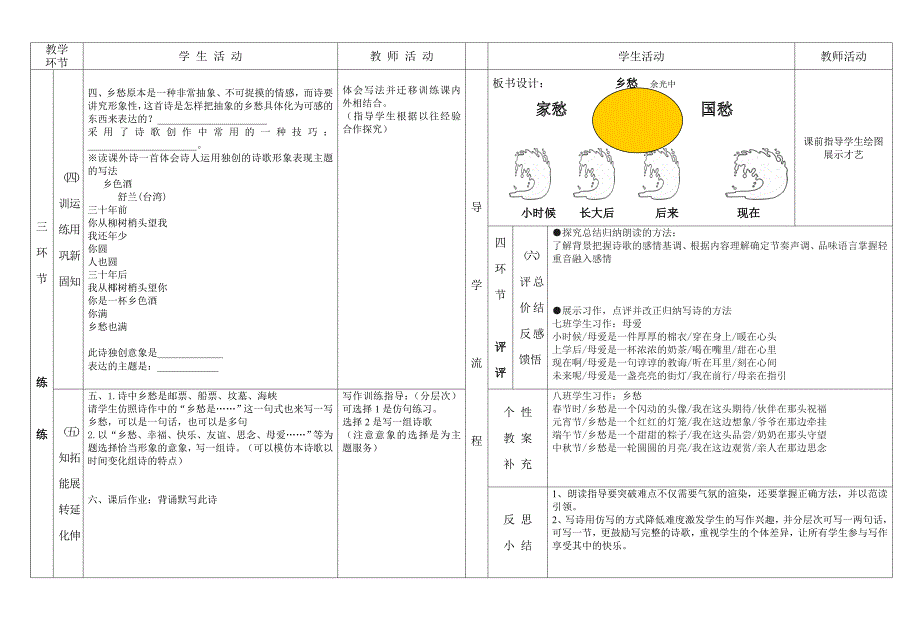 乡愁精品教案_第2页