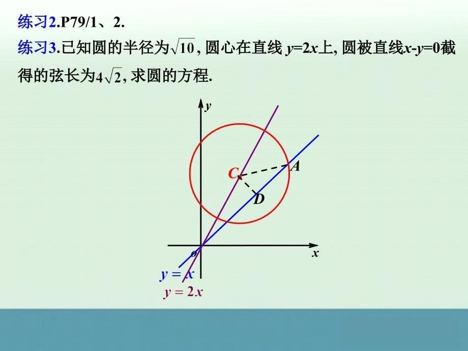 2013高一数学全套课件：《圆与圆的方程》1（北师大版必修2）_第5页