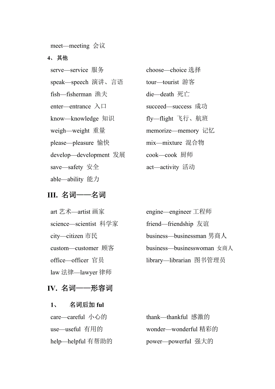 《词性转换汇总》word版_第3页