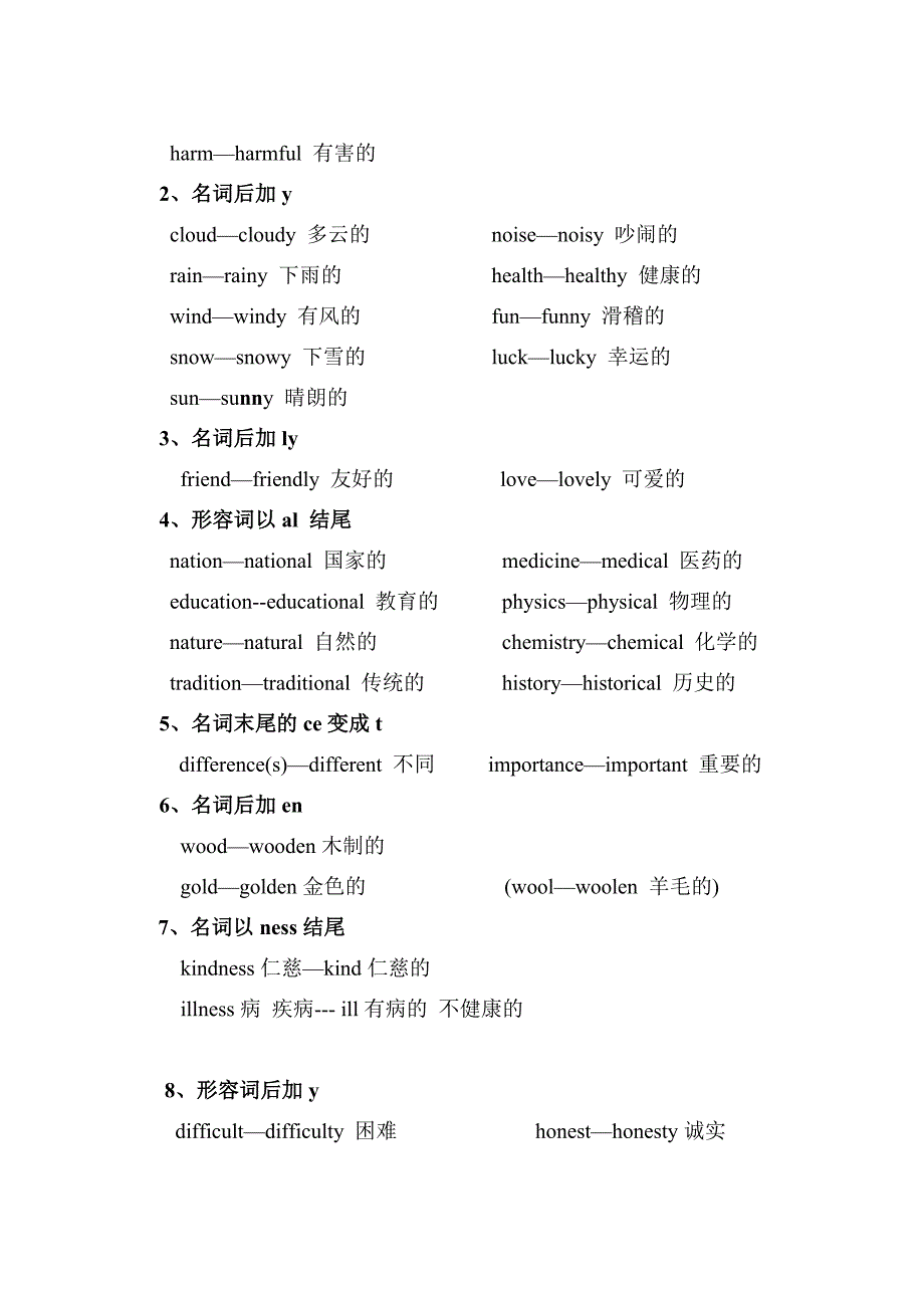 《词性转换汇总》word版_第4页