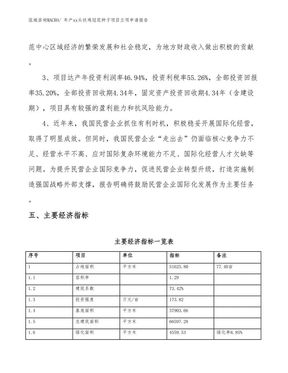 年产xx头状鸡冠花种子项目立项申请报告_第5页