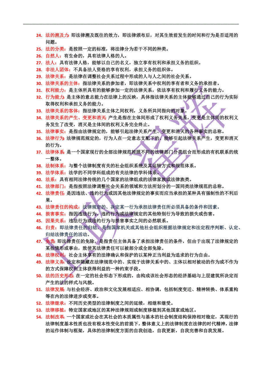 法理学85重要名词解释_第2页