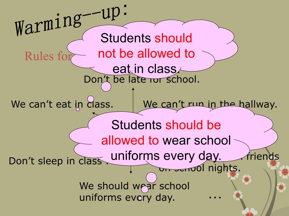 山东省济宁市任城区济东中学九年级英语全册《unit 3 teenagers should be allowed to choose their own clothes section a 1a-2c》课件 人教新目标版_第3页