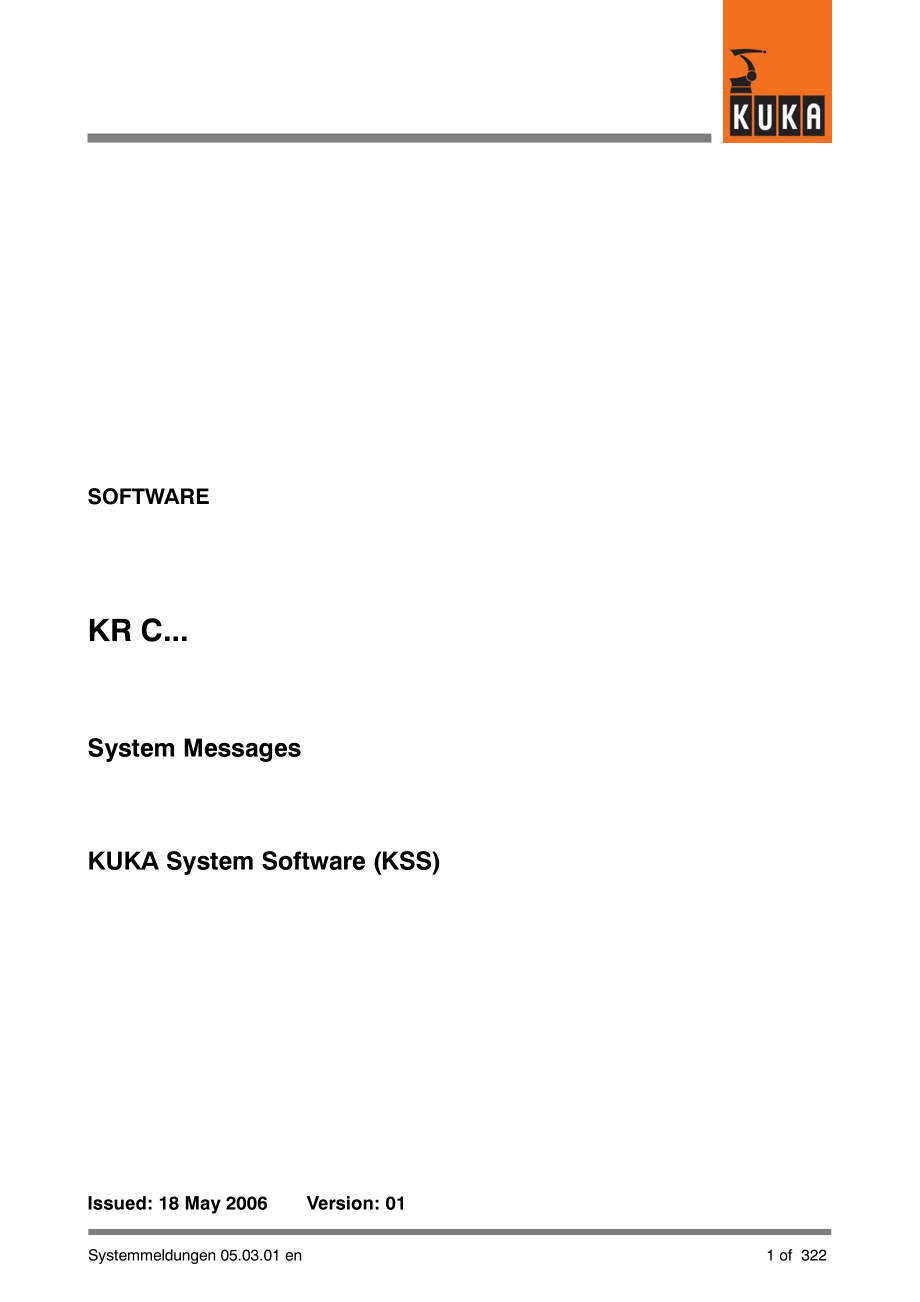 库卡机器人kuka---故障信息与故障处理_第1页