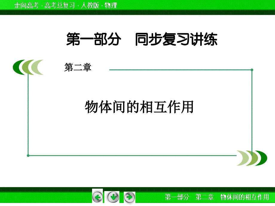 届高三物理人教版一轮复习课件：第2章 第3讲共点力作用下物体的平衡_第2页