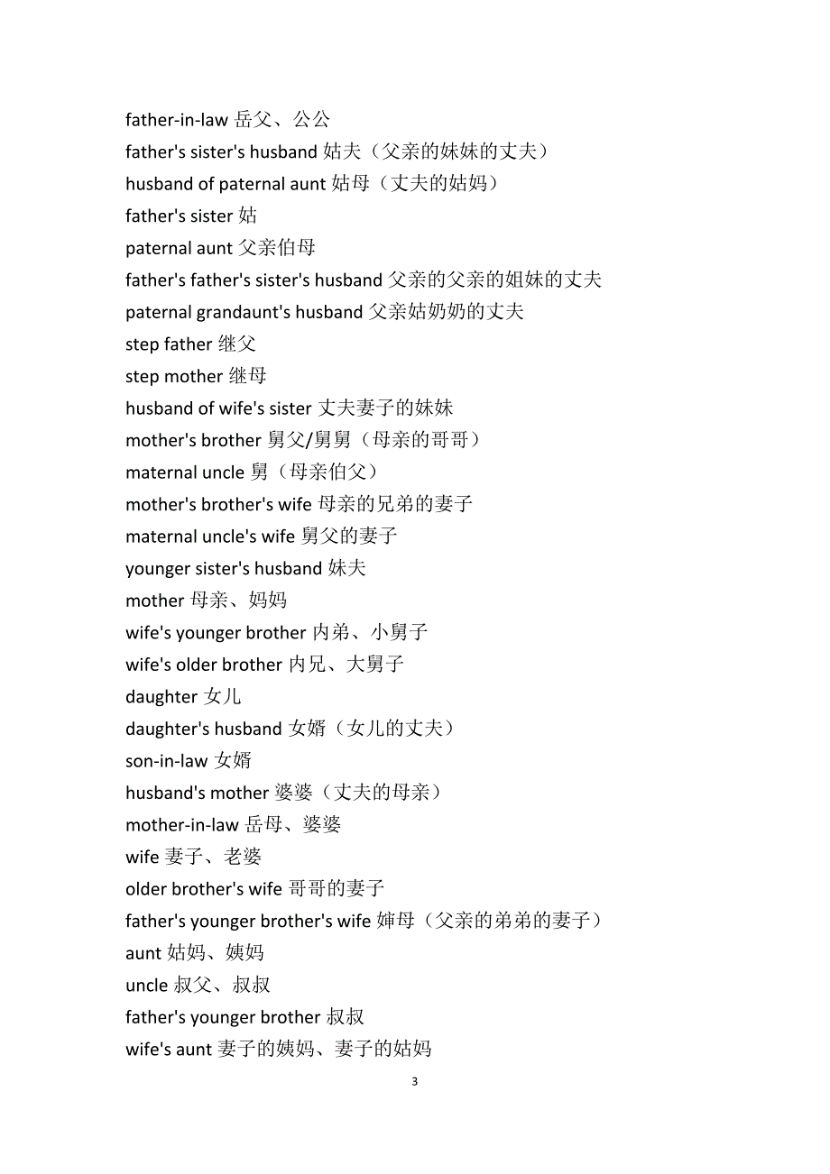 《中英文家谱》word版_第3页