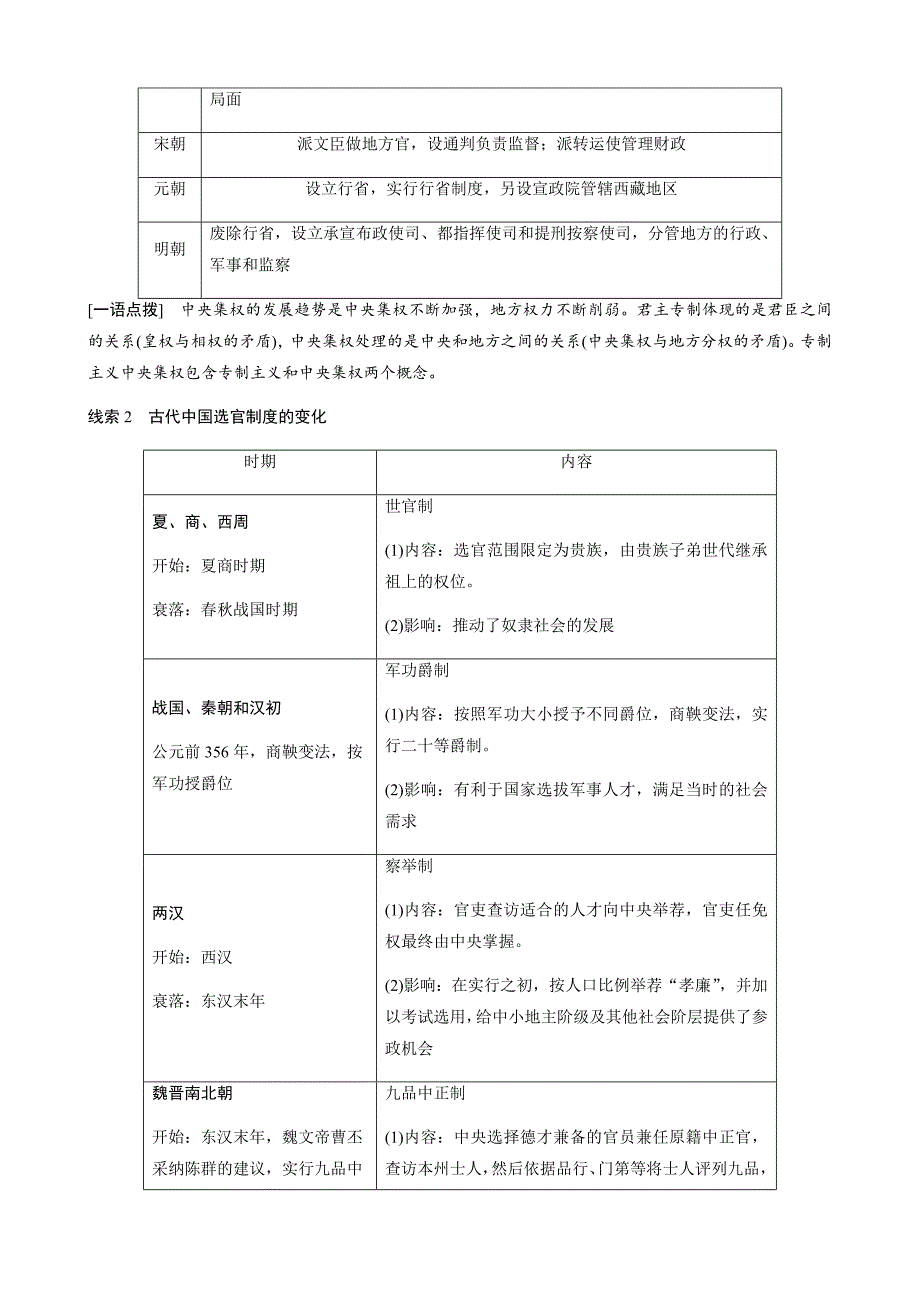 2019历史二轮专题复习中国古代史专题总结 ---精校解析Word版_第2页