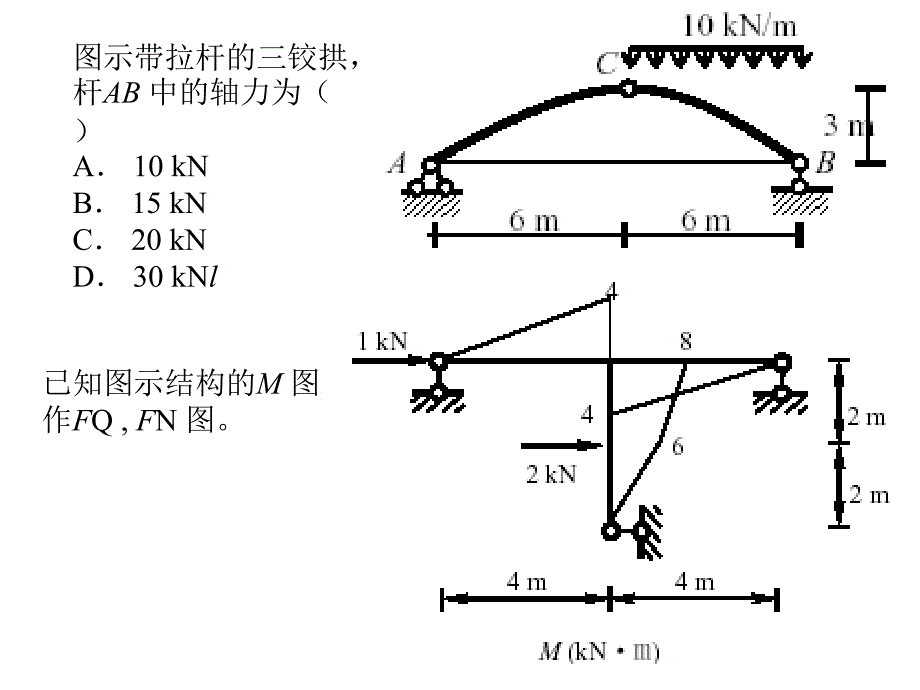 山东建筑大学结构力学研究生专业课考试复习a1习题_第4页