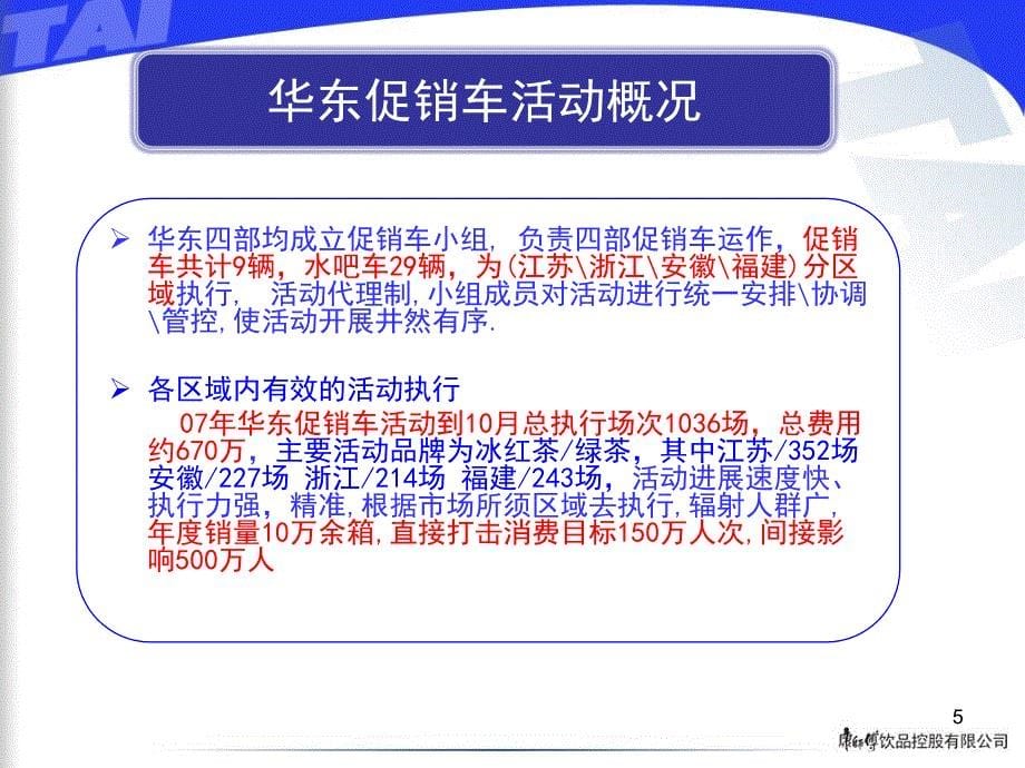 顶津食品-2007年华东促销车、水吧车案例分享_第5页