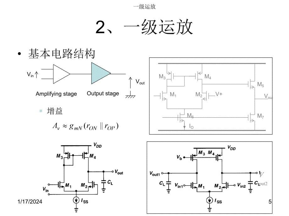 cmos模拟集成电路设计ch9运算放大器_第5页