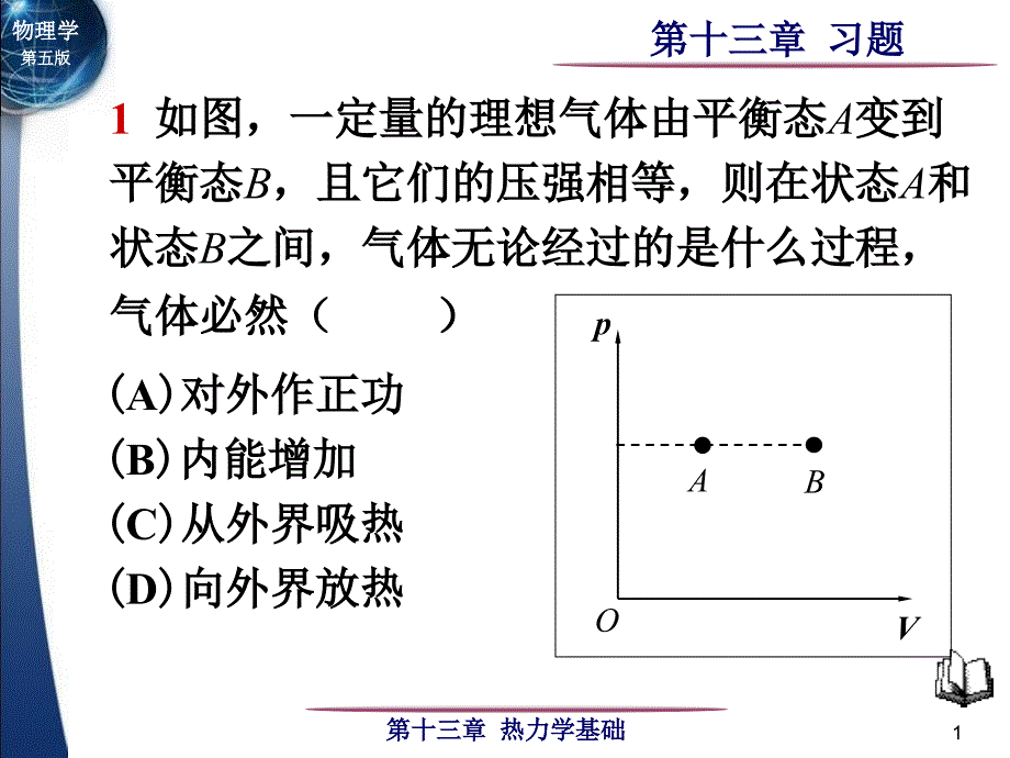 大学物理第13章热力学基础习题_第1页