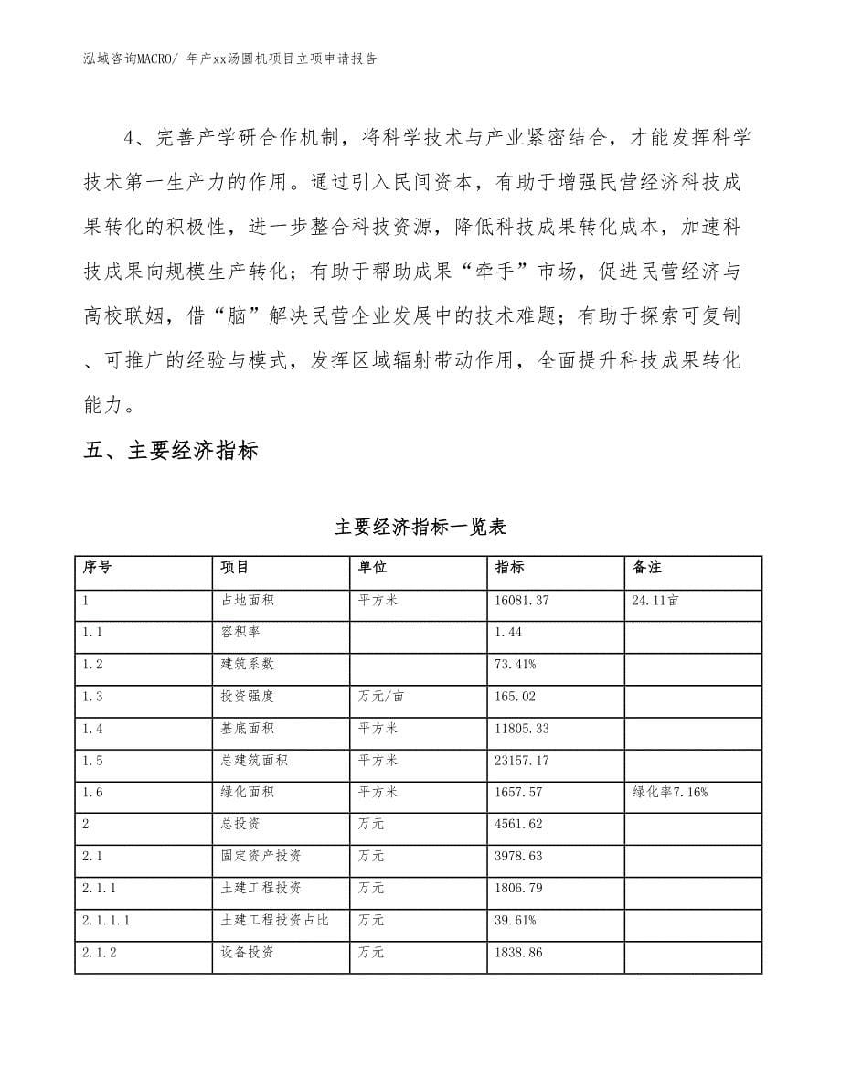 年产xx汤圆机项目立项申请报告_第5页