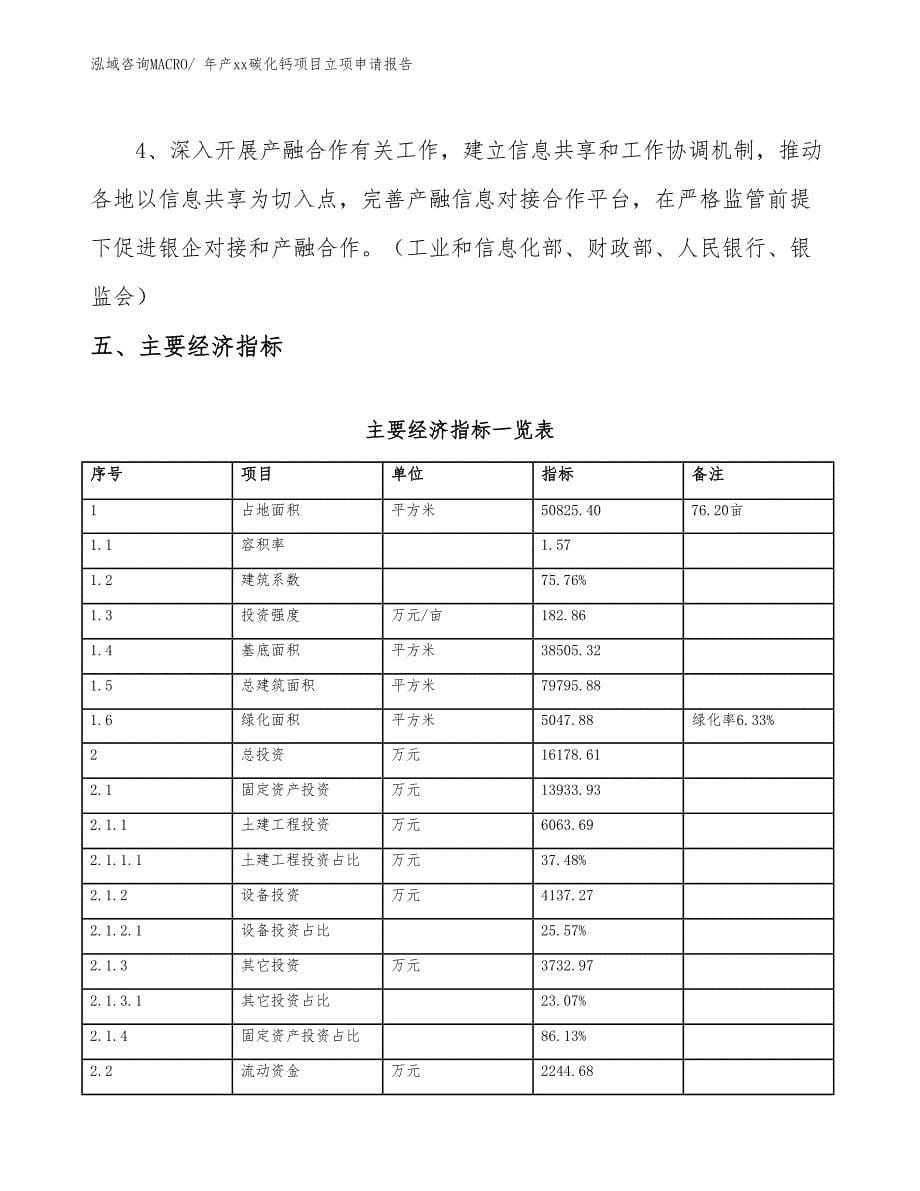 年产xx碳化钙项目立项申请报告_第5页