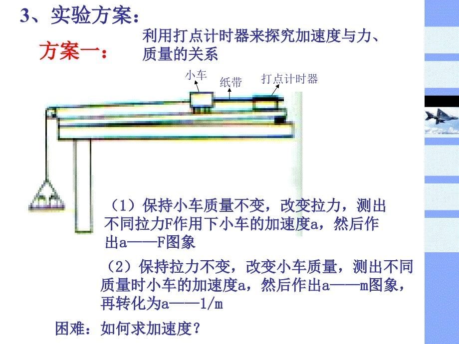 新人教版高中物理必修一第四章2《实验：探究加速度与力、质量的关系》_第5页