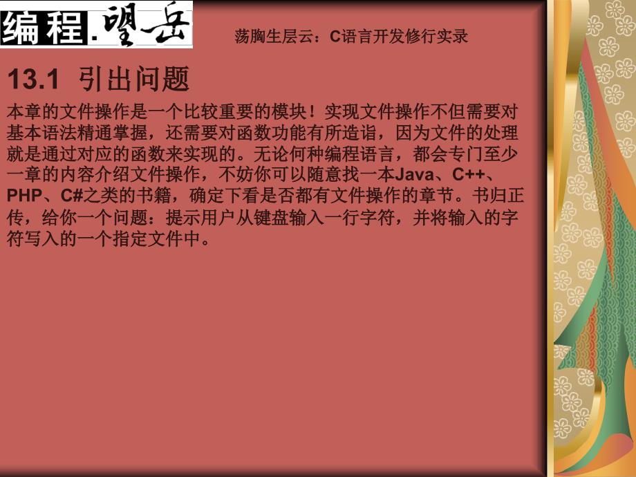 c语言开发修行实录_第1页