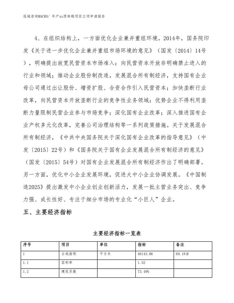 年产xx西林瓶项目立项申请报告_第5页