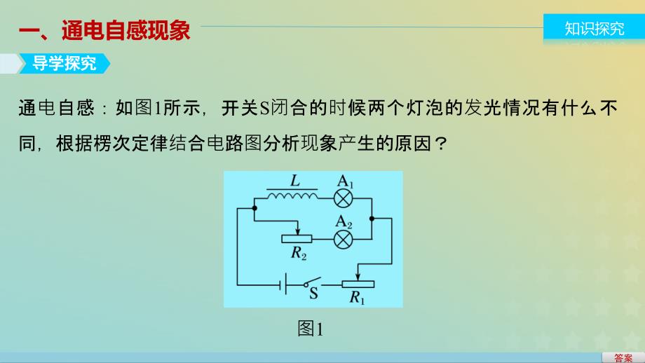 2018-2019学年高中物理 第一章 电磁感应 5 自感课件 教科版选修3-2_第3页