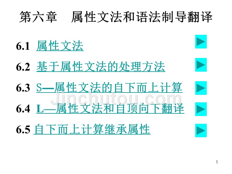 程序设计语言编译原理(第三版)第6章_第1页