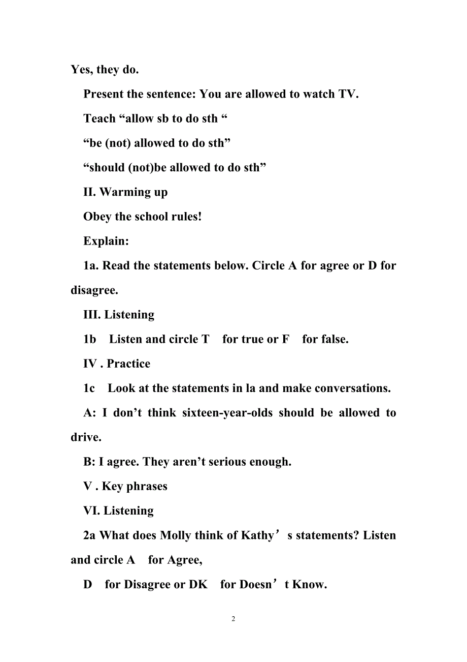 2017-2018最新人教版初中初三九年级英语第七单元unit-7教案 (3)(7页)备课教案教学设计教学反思导学案_第2页