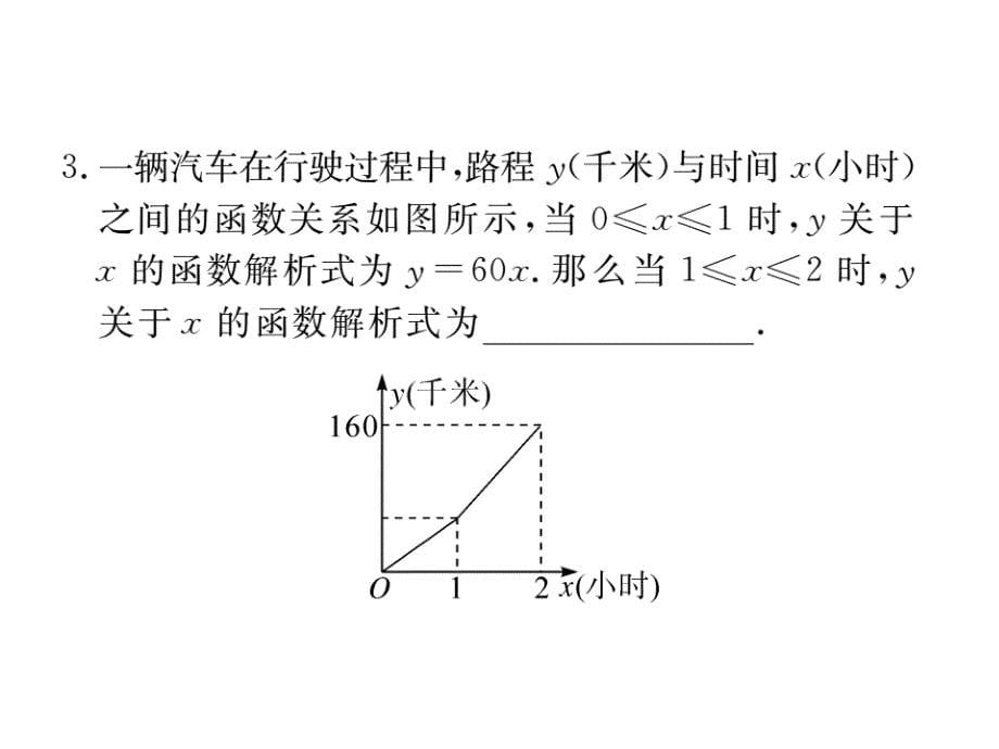 江西人教版八年级数学下册练习课件：19.2.2 第4课时 一次函数与实际问题_第5页