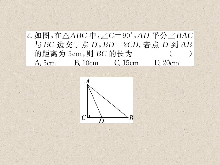 江西北师大版八年级数学下册导学课件：1.4  第1课时  角平分线的性质与判定_第4页